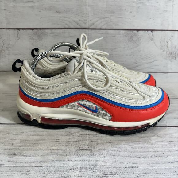 Nike Shoes - Nike Air Max 97 Shoes Women 9.5 Double Swoosh 2022 DV2222 100 Red Blue White